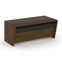 Corner Стол руководителя прямой без тумбы COR.SR-18 Орех лоренцо/Графит 1800×900×750 Corner Стол руководителя прямой без тумбы COR.SR-18 Орех лоренцо/Графит 1800×900×750