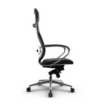 Кресло для руководителя Метта L 1c 44B/K_17839 Кожа перфорированная NewLeather – Черный Кресло для руководителя Метта L 1c 44B/K_17839 Кожа перфорированная NewLeather – Черный