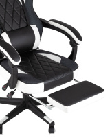 Кресло игровое TopChairs Virage черно-белое Кресло игровое TopChairs Virage черно-белое