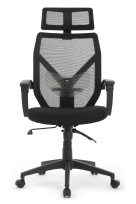 Белый пластик/Синяя сетка сидушка W-203AC