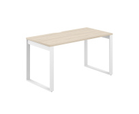 Стол офисный с вырезом Allegro / 1400×700×750 / Профиль О-образный: 70×20 / Металлокаркас: Белый / Столешница: Белый / AG.105.WH.V.72.WH Стол офисный с вырезом Allegro / 1400×700×750 / Профиль О-образный: 70×20 / Металлокаркас: Белый / Столешница: Белый / AG.105.WH.V.72.WH