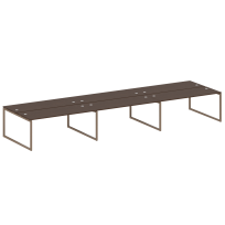 Metal System Quattro Р. ст. на 6 раб. места на О-образном м/к 40БО.СМ-6.5 Акация/Антрацит металл 5400*1475*750 Metal System Quattro Р. ст. на 6 раб. места на О-образном м/к 40БО.СМ-6.5 Акация/Антрацит металл 5400*1475*750