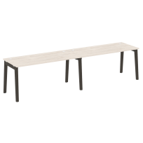 Onix Wood Рабочая станция OW.RS-2.4.7 Белый бриллиант/Дуб светлый/Белый металл 3160*720*750 Onix Wood Рабочая станция OW.RS-2.4.7 Белый бриллиант/Дуб светлый/Белый металл 3160*720*750