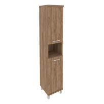 First Шкаф высокий узкий левый KSU-1.5 (L) Дуб табак 401×432×2060