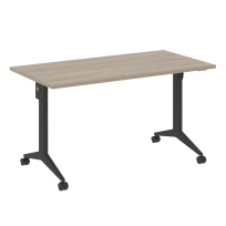 X-Pull Стол складной мобильный X.M-3.7 Тиквуд тёмный/Белый металл 1380×720×753