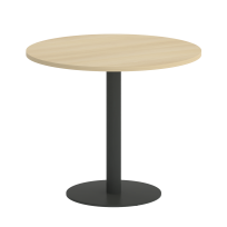 Home Office Стол круглый VR.SP-5-90.1 Тиквуд светлый/Антрацит металл 900*900*753 Home Office Стол круглый VR.SP-5-90.1 Тиквуд светлый/Антрацит металл 900*900*753