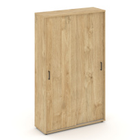 Шкаф-купе комбинированный Style Project SN.SHK-002 / Акация Лорка – Белый – Черные ручки / 1200×400×1982 Шкаф-купе комбинированный Style Project SN.SHK-002 / Акация Лорка – Белый – Черные ручки / 1200×400×1982