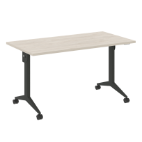 X-Pull Стол складной мобильный X.M-3.7 Тиквуд тёмный/Белый металл 1380×720×753 X-Pull Стол складной мобильный X.M-3.7 Тиквуд тёмный/Белый металл 1380×720×753