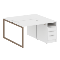 Metal System Quattro Р. ст. с тумбой на О-образном м/к 40БО.РС-СТП-2.1 Акация/Антрацит металл 1412*1475*750 Metal System Quattro Р. ст. с тумбой на О-образном м/к 40БО.РС-СТП-2.1 Акация/Антрацит металл 1412*1475*750