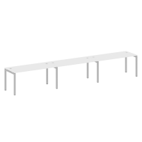 Metal System Quattro Р. ст. на 3 раб. места на П-образном м/к 50БП.СМ-3.4 Акация/Антрацит металл 4800*720*750 Metal System Quattro Р. ст. на 3 раб. места на П-образном м/к 50БП.СМ-3.4 Акация/Антрацит металл 4800*720*750