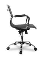 Кресло офисное College CLG-620 LXH-B BLACK Кожа PU Черный / Крестовина хром