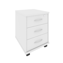 Riva Тумба подкатная 3 ящ. с фолдингом А.ТМ-3F Белый 420*450*556