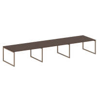 Metal System Quattro Перег. стол (3 столешницы) на О-оразном м/к 40БО.ПРГ-3.4 Акация/Антрацит металл 4800*1235*750 Metal System Quattro Перег. стол (3 столешницы) на О-оразном м/к 40БО.ПРГ-3.4 Акация/Антрацит металл 4800*1235*750