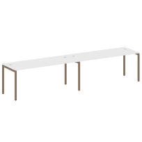 Metal System Quattro Р. ст. на 2 раб. места на П-образном м/к 40БП.СМ-2.5 Акация/Антрацит металл 3600*720*750 Metal System Quattro Р. ст. на 2 раб. места на П-образном м/к 40БП.СМ-2.5 Акация/Антрацит металл 3600*720*750