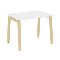 Onix Wood Стол офисный OW.SP-1.7 Дуб мали/Дуб светлый/Белый металл 980×720×750 Onix Wood Стол офисный OW.SP-1.7 Дуб мали/Дуб светлый/Белый металл 980×720×750