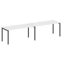Metal System Quattro Р. ст. на 2 раб. места на П-образном м/к 40БП.СМ-2.4 Акация/Антрацит металл 3200*720*750 Metal System Quattro Р. ст. на 2 раб. места на П-образном м/к 40БП.СМ-2.4 Акация/Антрацит металл 3200*720*750
