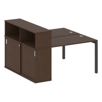 Metal System Quattro Р. ст. с шкафом-купе на П-образном м/к 50БП.РС-СШК-2.2 Т Акация/Антрацит металл 1610*1475*1098 Metal System Quattro Р. ст. с шкафом-купе на П-образном м/к 50БП.РС-СШК-2.2 Т Акация/Антрацит металл 1610*1475*1098