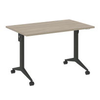 X-Pull Стол складной мобильный X.M-2.7 Тиквуд тёмный/Белый металл 1180×720×753