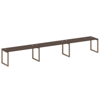 Metal System Quattro Р. ст. на 3 раб. места на О-образном м/к 50БО.СМ-3.5 Акация/Антрацит металл 5400*720*750 Metal System Quattro Р. ст. на 3 раб. места на О-образном м/к 50БО.СМ-3.5 Акация/Антрацит металл 5400*720*750