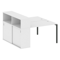 Metal System Quattro Р. ст. с шкафом-купе на П-образном м/к 40БП.РС-СШК-2.2 Т Акация/Антрацит металл 1610*1475*1098 Metal System Quattro Р. ст. с шкафом-купе на П-образном м/к 40БП.РС-СШК-2.2 Т Акация/Антрацит металл 1610*1475*1098