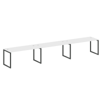Metal System Quattro Р. ст. на 3 раб. места на О-образном м/к 40БО.СМ-3.4 Акация/Антрацит металл 4800*720*750 Metal System Quattro Р. ст. на 3 раб. места на О-образном м/к 40БО.СМ-3.4 Акация/Антрацит металл 4800*720*750