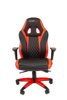 Игровое кресло Chairjet 15 черно-красный синхромех. рег.локти, слайдер