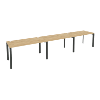 Onix Рабочая станция на П-образном м/к O.MP-RS-3.3.7 Тиквуд светлый/Антрацит металл 4140*720*750 Onix Рабочая станция на П-образном м/к O.MP-RS-3.3.7 Тиквуд светлый/Антрацит металл 4140*720*750