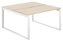 Стол-бенч с вырезом Allegro / 1400×1438×750 / Профиль О-образный: 70×20 Белый / Столешница: Белый / AG.135.WH.V.72.WH Стол-бенч с вырезом Allegro / 1400×1438×750 / Профиль О-образный: 70×20 Белый / Столешница: Белый / AG.135.WH.V.72.WH