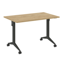 X-Pull Стол складной мобильный X.M-2.7 Тиквуд тёмный/Белый металл 1180×720×753