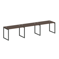 Metal System Quattro Р. ст. на 3 раб. места на О-образном м/к 40БО.СМ-3.2 Акация/Антрацит металл 3600*720*750 Metal System Quattro Р. ст. на 3 раб. места на О-образном м/к 40БО.СМ-3.2 Акация/Антрацит металл 3600*720*750