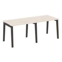 Onix Wood Рабочая станция OW.RS-2.1.8 Белый бриллиант/Дуб светлый/Белый металл 1960*800*750 Onix Wood Рабочая станция OW.RS-2.1.8 Белый бриллиант/Дуб светлый/Белый металл 1960*800*750