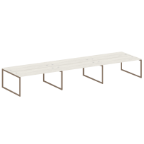 Metal System Quattro Р. ст. на 6 раб. места на О-образном м/к 40БО.СМ-6.5 Акация/Антрацит металл 5400*1475*750 Metal System Quattro Р. ст. на 6 раб. места на О-образном м/к 40БО.СМ-6.5 Акация/Антрацит металл 5400*1475*750