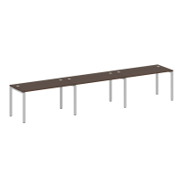Metal System Р. ст. на 3 раб. места на П-образном м/к БП.СМ-3.3 Акация/Антрацит металл 4200*720*750 Metal System Р. ст. на 3 раб. места на П-образном м/к БП.СМ-3.3 Акация/Антрацит металл 4200*720*750