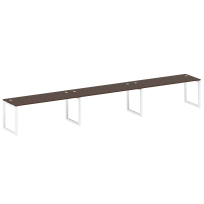 Metal System Quattro Р. ст. на 3 раб. места на О-образном м/к 50БО.СМ-3.5 Акация/Антрацит металл 5400*720*750 Metal System Quattro Р. ст. на 3 раб. места на О-образном м/к 50БО.СМ-3.5 Акация/Антрацит металл 5400*720*750