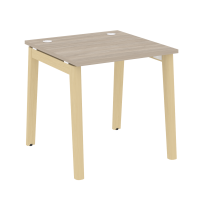 Onix Wood Стол офисный OW.SP-0.8 Дуб мали/Дуб светлый/Белый металл 780×800×750 Onix Wood Стол офисный OW.SP-0.8 Дуб мали/Дуб светлый/Белый металл 780×800×750