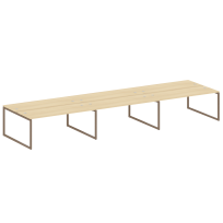 Metal System Quattro Р. ст. на 6 раб. места на О-образном м/к 40БО.СМ-6.5 Акация/Антрацит металл 5400*1475*750 Metal System Quattro Р. ст. на 6 раб. места на О-образном м/к 40БО.СМ-6.5 Акация/Антрацит металл 5400*1475*750