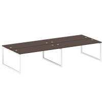 Metal System Quattro Р. ст. на 4 раб. места на О-образном м/к 50БО.СМ-4.5 Акация/Антрацит металл 3600*1475*750 Metal System Quattro Р. ст. на 4 раб. места на О-образном м/к 50БО.СМ-4.5 Акация/Антрацит металл 3600*1475*750