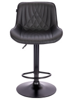 Барный стул Everprof Grace Black Экокожа Черный Барный стул Everprof Grace Black Экокожа Черный