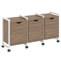 Loft Тумба на колесных опорах наборная. Вариант №5 VR.L-TN-5.K Тиквуд тёмный/Чёрный металл 1440×460×767 Loft Тумба на колесных опорах наборная. Вариант №5 VR.L-TN-5.K Тиквуд тёмный/Чёрный металл 1440×460×767