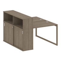 Metal System Quattro Р. ст. с шкафом-купе на О-образном м/к 40БО.РС-СШК-2.1 Т Акация/Антрацит металл 1410*1475*1098 Metal System Quattro Р. ст. с шкафом-купе на О-образном м/к 40БО.РС-СШК-2.1 Т Акация/Антрацит металл 1410*1475*1098