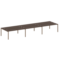 Metal System Р. ст. на 6 раб. места на П-образном м/к БП.СМ-6.5 Акация/Антрацит металл 5400*1475*750 Metal System Р. ст. на 6 раб. места на П-образном м/к БП.СМ-6.5 Акация/Антрацит металл 5400*1475*750