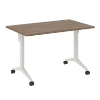 X-Pull Стол складной мобильный X.M-2.7 Тиквуд тёмный/Белый металл 1180×720×753