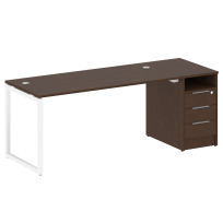 Metal System Quattro Р. ст. с тумбой на О-образном м/к 40БО.РС-СТП-1.4 Акация/Антрацит металл 2012*720*750 Metal System Quattro Р. ст. с тумбой на О-образном м/к 40БО.РС-СТП-1.4 Акация/Антрацит металл 2012*720*750