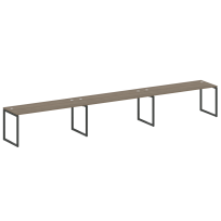Metal System Quattro Р. ст. на 3 раб. места на О-образном м/к 40БО.СМ-3.5 Акация/Антрацит металл 5400*720*750 Metal System Quattro Р. ст. на 3 раб. места на О-образном м/к 40БО.СМ-3.5 Акация/Антрацит металл 5400*720*750
