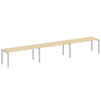Metal System Quattro Р. ст. на 3 раб. места на П-образном м/к 50БП.СМ-3.5 Акация/Антрацит металл 5400*720*750 Metal System Quattro Р. ст. на 3 раб. места на П-образном м/к 50БП.СМ-3.5 Акация/Антрацит металл 5400*720*750