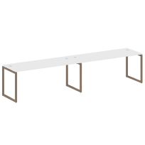 Metal System Quattro Р. ст. на 2 раб. места на О-образном м/к 40БО.СМ-2.5 Акация/Антрацит металл 3600*720*750 Metal System Quattro Р. ст. на 2 раб. места на О-образном м/к 40БО.СМ-2.5 Акация/Антрацит металл 3600*720*750