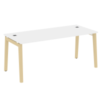 Onix Wood Direct Стол руководителя OW.SRR-5.8 Белый бриллиант/Дуб светлый/Белый металл 1780*800*750 Onix Wood Direct Стол руководителя OW.SRR-5.8 Белый бриллиант/Дуб светлый/Белый металл 1780*800*750