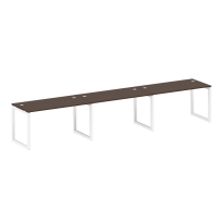 Metal System Quattro Р. ст. на 3 раб. места на О-образном м/к 50БО.СМ-3.3 Акация/Антрацит металл 4200*720*750 Metal System Quattro Р. ст. на 3 раб. места на О-образном м/к 50БО.СМ-3.3 Акация/Антрацит металл 4200*720*750