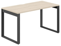 Стол офисный с вырезом Allegro / 1600×700×750 / Профиль О-образный: 70×20 Антрацит / Столешница: Белый / AG.106.WH.V.72.AN Стол офисный с вырезом Allegro / 1600×700×750 / Профиль О-образный: 70×20 Антрацит / Столешница: Белый / AG.106.WH.V.72.AN