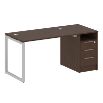 Metal System Quattro Р. ст. с тумбой на О-образном м/к 40БО.РС-СТП-1.2 Акация/Антрацит металл 1612*720*750 Metal System Quattro Р. ст. с тумбой на О-образном м/к 40БО.РС-СТП-1.2 Акация/Антрацит металл 1612*720*750